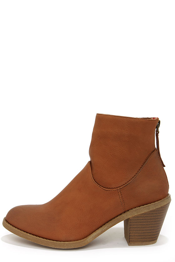 cute tan ankle boots