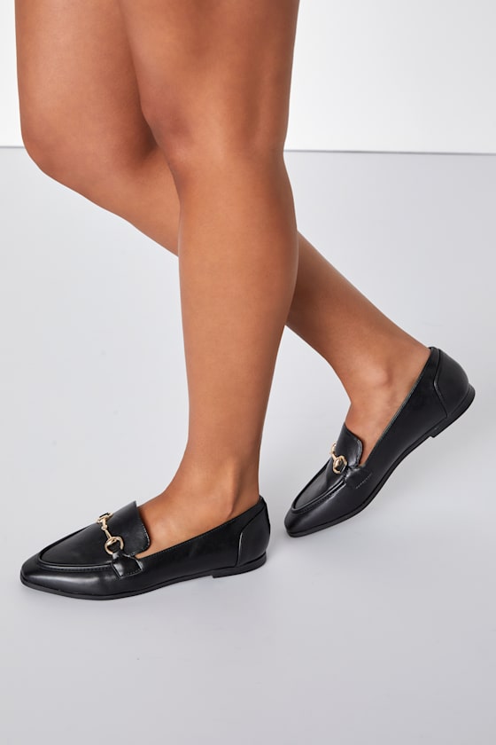 Margote Black Horsebit Loafers - thumbnail 3