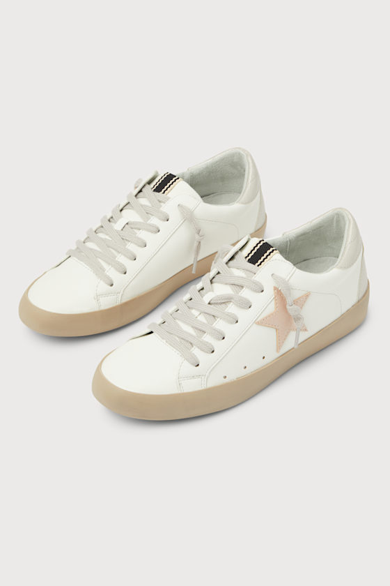 Paula Light Pink Color Block Lace-Up Sneakers 2