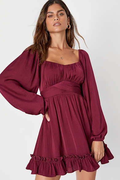 Trendy Long Sleeve Dress | Black Long Sleeve Dresses - Lulus Trendy Long Sleeve Dress | Black Long Sleeve Dresses - Lulus