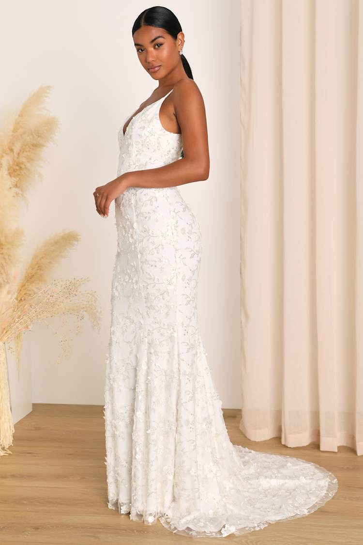 lulus wedding dress White Tulle Lace Strapless Pleated Maxi | Womens | Medium (Available in L) | 100% Polyester | hidden no Guys I did it. Got