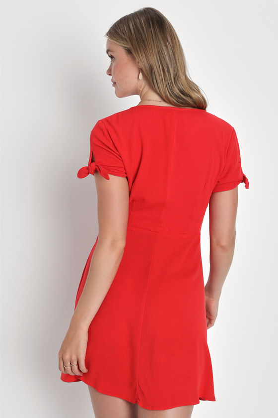 My Philosophy Red Wrap Dress 9