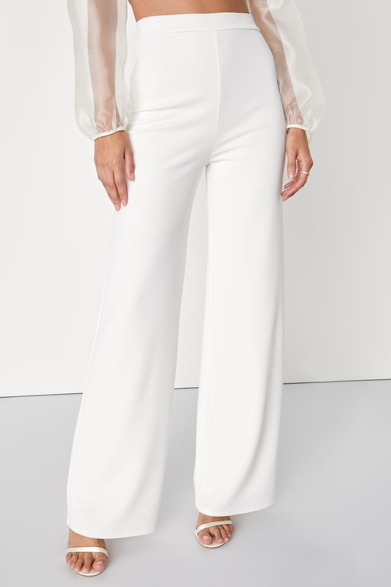Ivory Organza Jumpsuit - Co Ord Set - 2-Piece Jumpsuit - Lulus