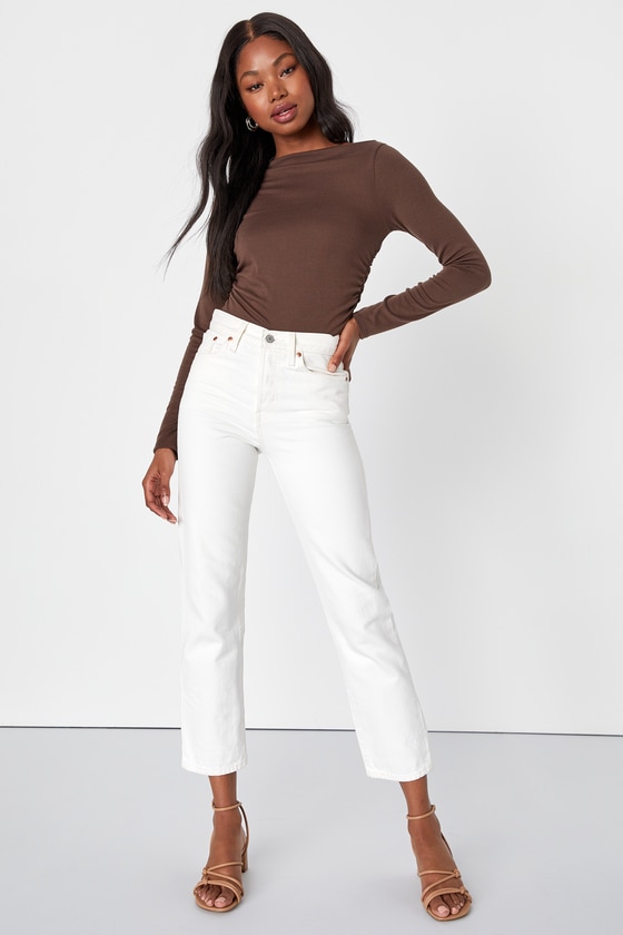 Endless Perfection Brown Boat Neck Ruched Long Sleeve Crop Top 5