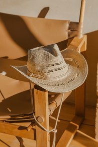 Navigating Nashville Ivory Straw Fedora Hat