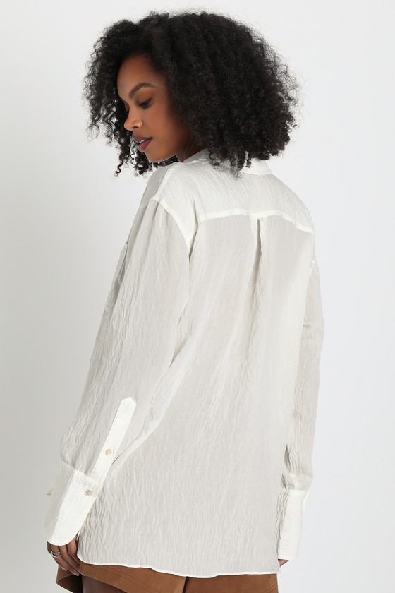 Ivory Kenzar's Silk Button Up