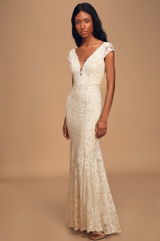 Icing on the Cake White Lace Short Sleeve Maxi Dress 8
