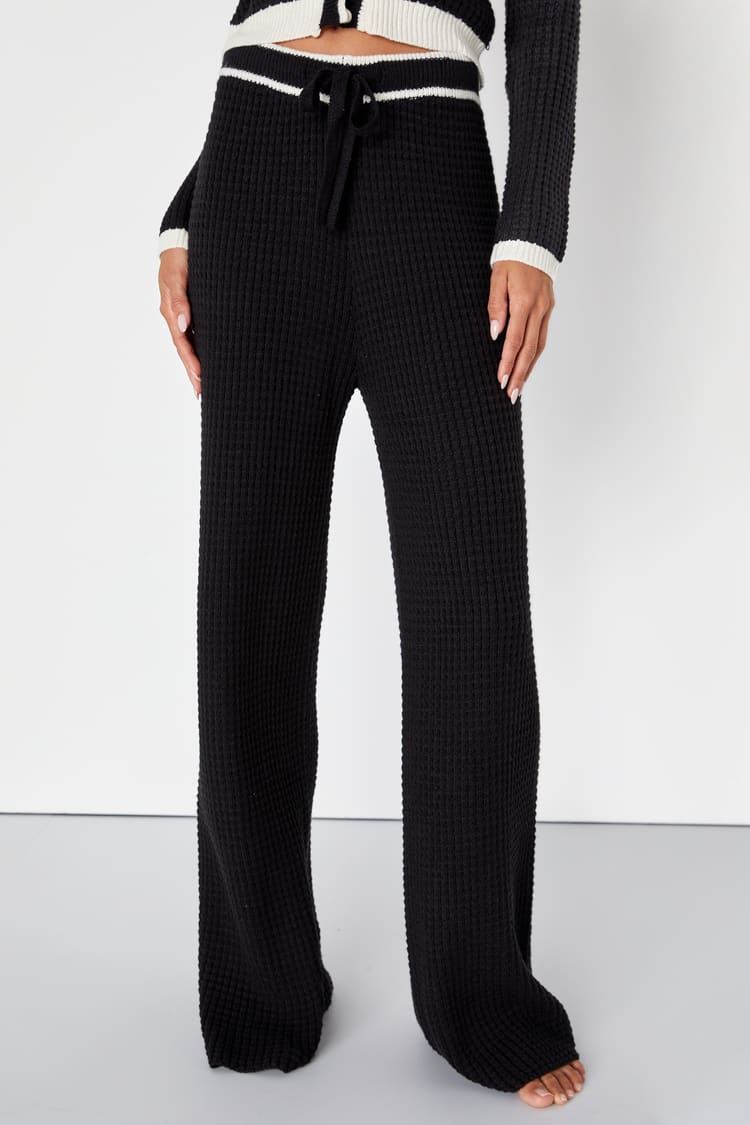 EASY SUPERWIDE 渋く BLOCK PANTS ダークグレー