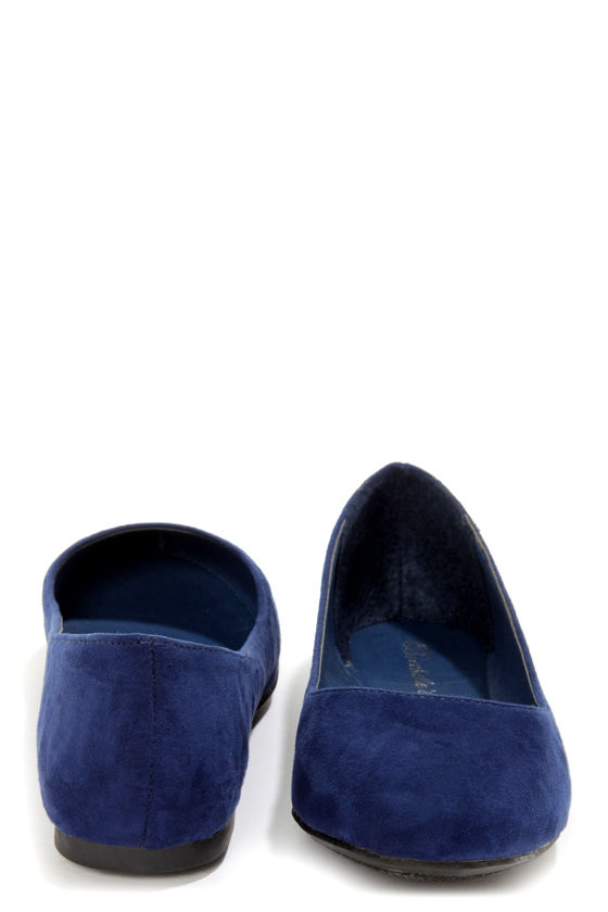 navy blue flats