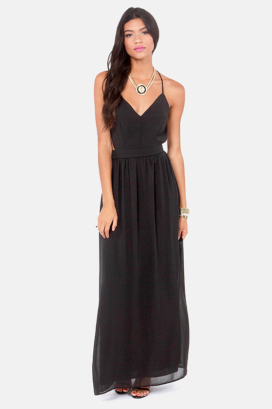 Sexy Backless Dress - Black Dress - $49.00