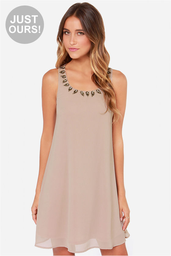 A-bee - Leni dress - Taupe