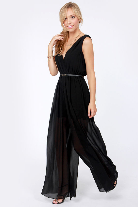 sexy black jumpsuit