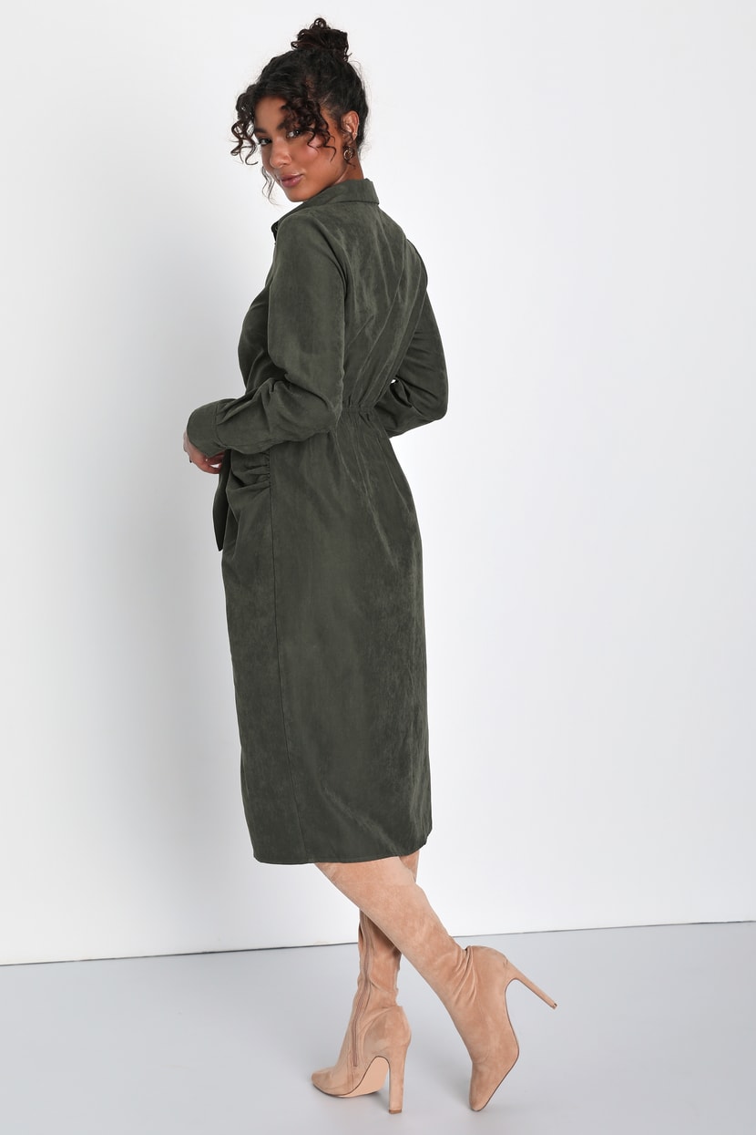 slim fit dress slacks Veronica Suede Dress main image 1