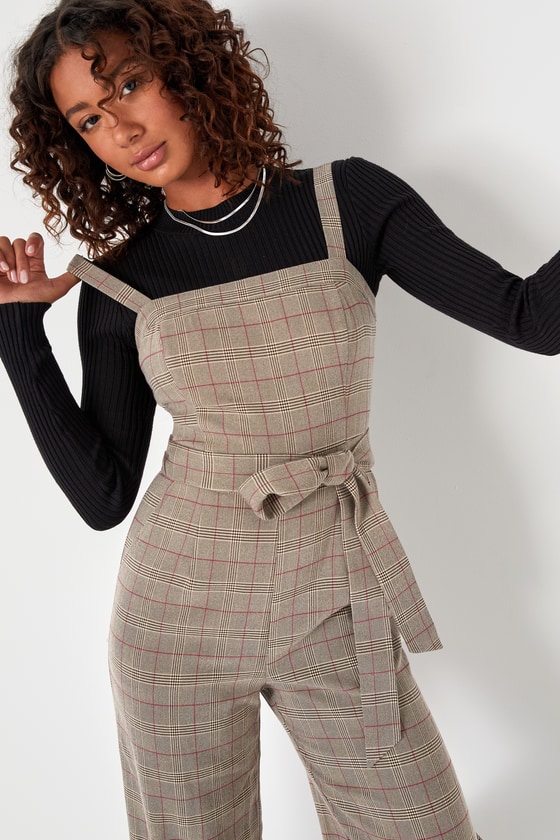 Ela Wide-Leg Jumpsuit - Rust Brown
