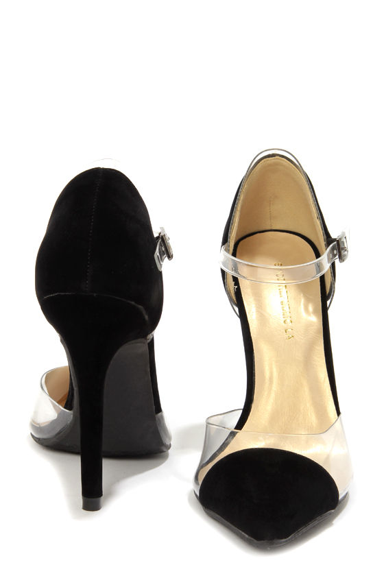 shoe republic la clear heels