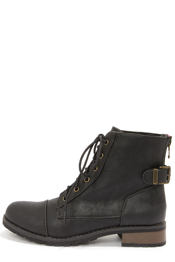 Cute Black Boots - Lace-Up Boots - Ankle Boots - $39.00 - Lulus