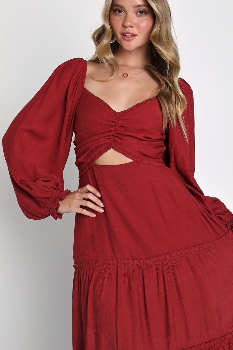 open lace back dress Lulus A Little Prep Rust Brown Button-Up Bodycon Mini Dress – The Resalery