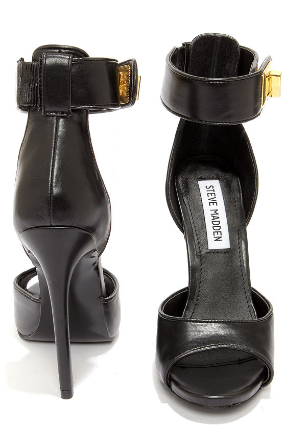 Sexy Black Heels - Ankle Strap Heels - $129.00 - Lulus