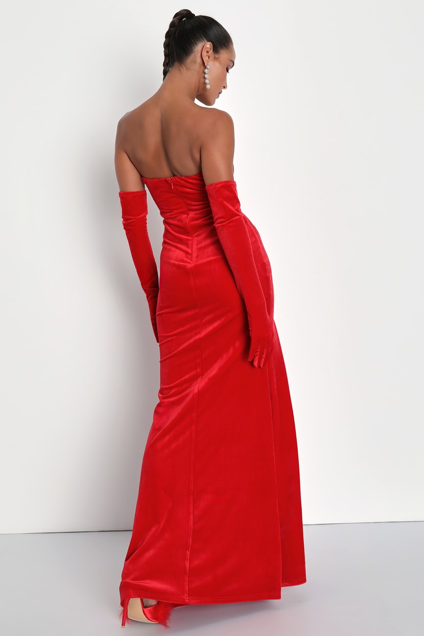 open lace back dress Vivian Ward by Julia Roberts Red Off The Shoulder Gown Prom Dress Vivi –  Hoprom main image 0