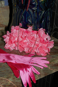Flourishing Energy Pink 3D Floral Clutch