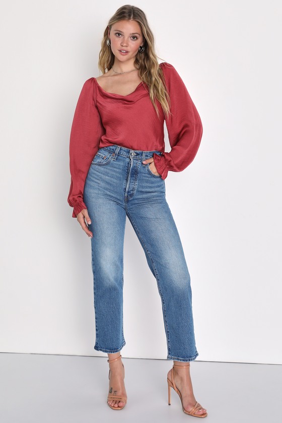 Ribcage Straight Medium Wash Ankle Jeans