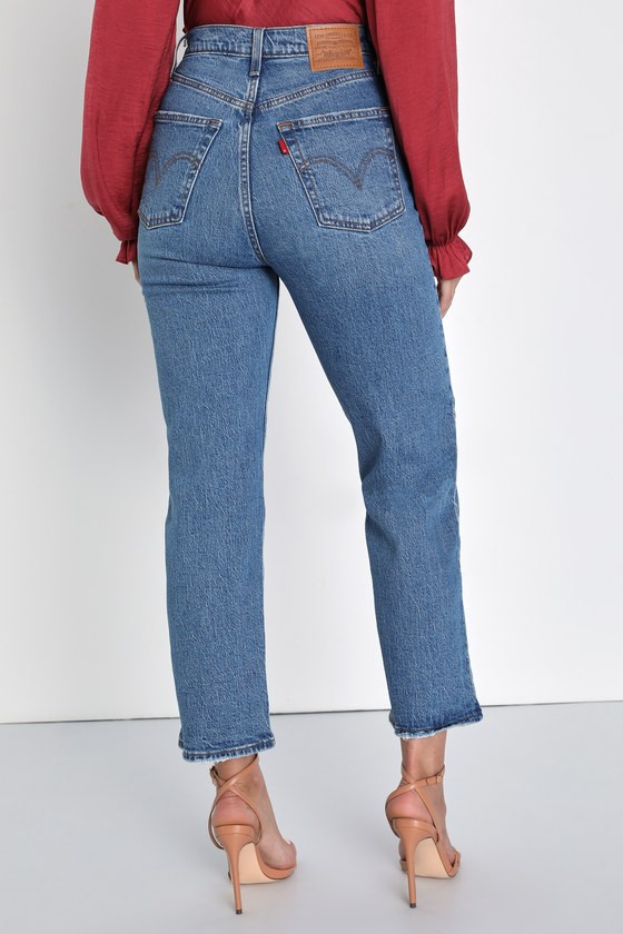 Levi's Ribcage Dance Around - Denim Jeans - High Rise Jeans - Lulus