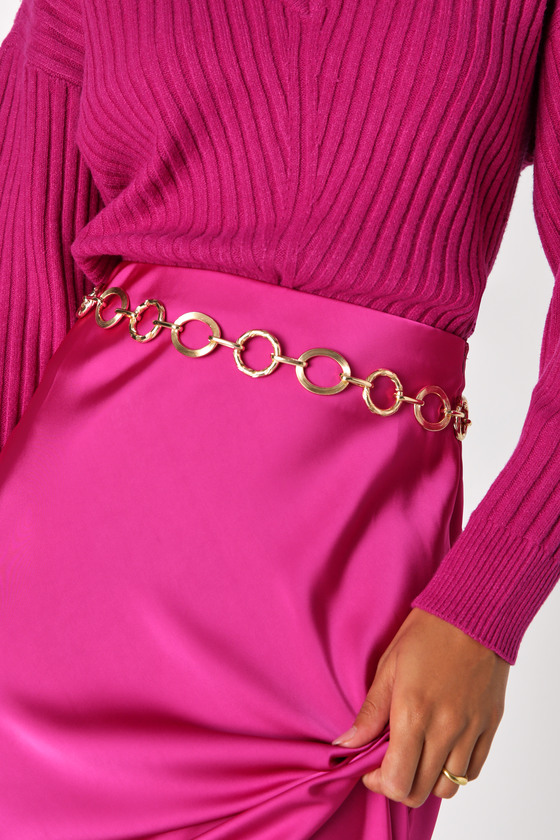 Gold Chain Belt Circle Chain Belt Chunky Gold Belt Lulus