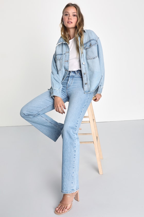 Levi's Ribcage - Straight Leg Jeans - High Rise Denim Jeans
