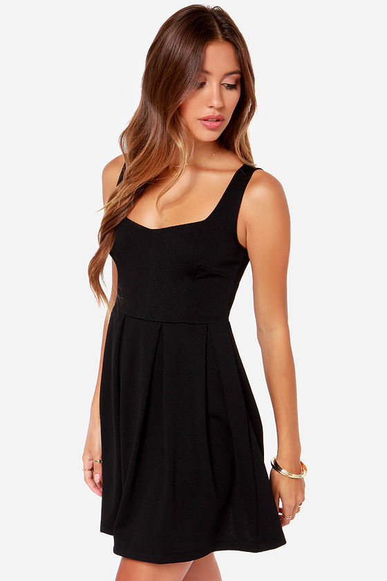 Others Follow Parallel Dress - Little Black Dress - Sleeveless Dress