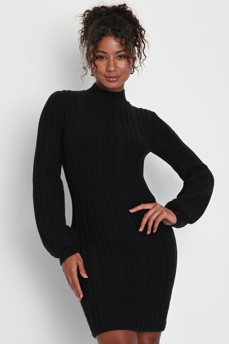 strapless open back dress Zerrin Mini Dress in Textured Lace Black, XS main image 0