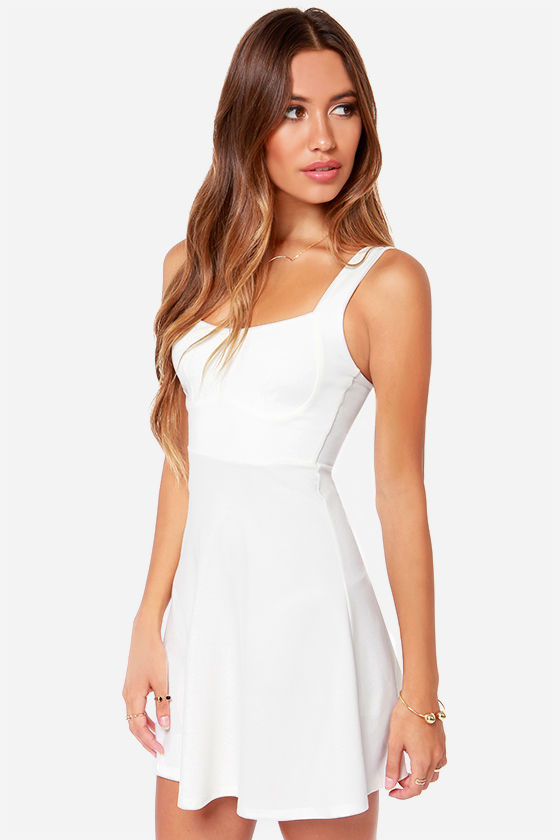 Ivory Dress Cocktail Dress Cute Dress 43.00 Lulus