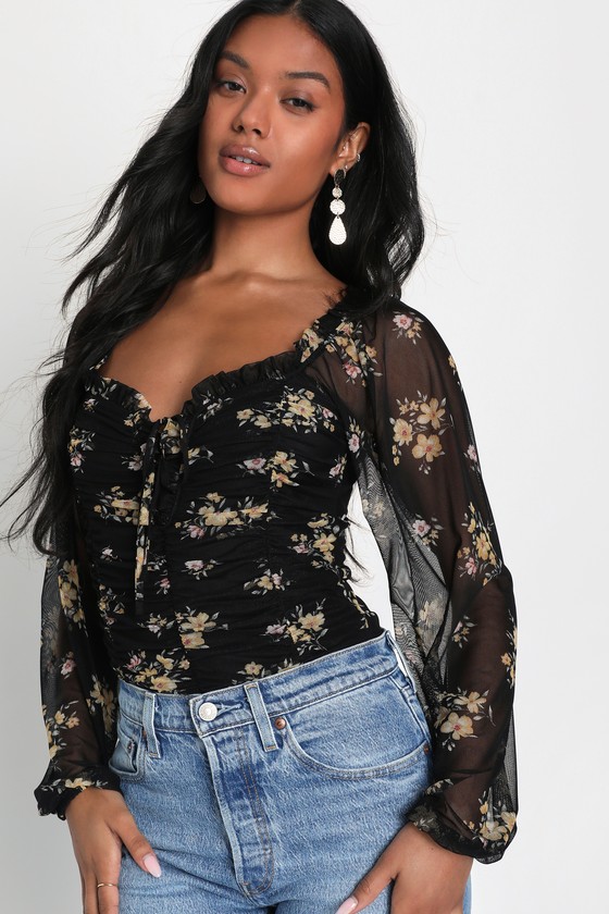 Blossom Flared Sleeve Bodysuit