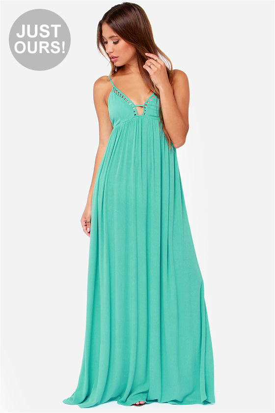 Pretty Turquoise Dress - Maxi Dress - Sleeveless Dress - $66.00 - Lulus