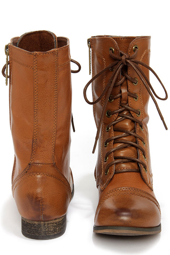 light tan combat boots