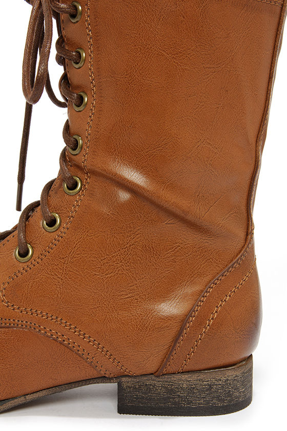 cute tan combat boots