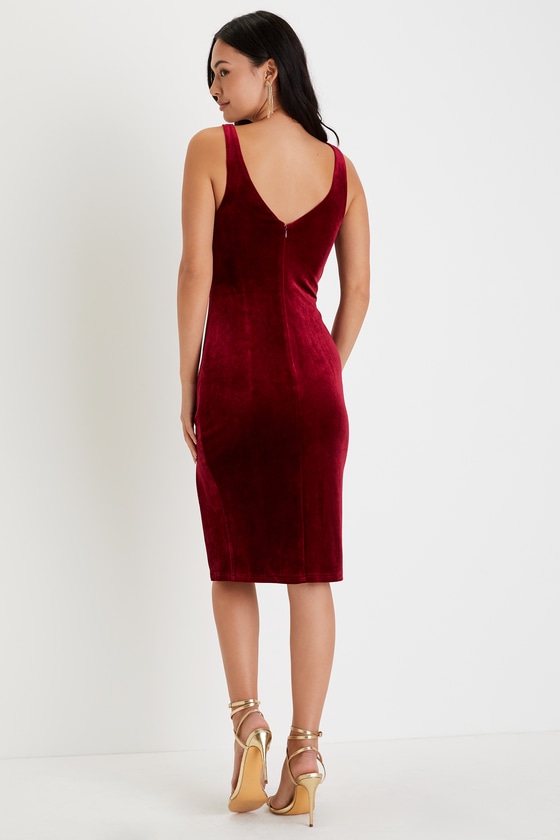 Red Velvet Dress