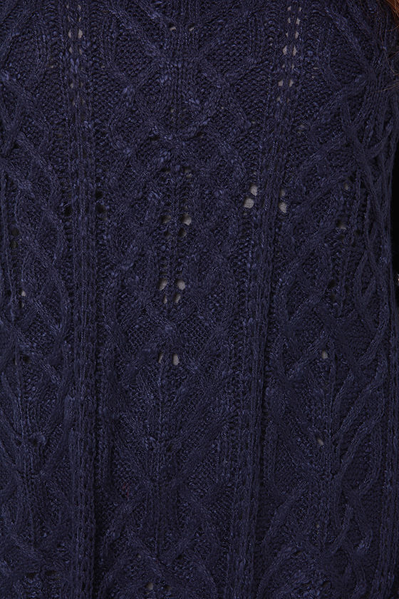 Olive & Oak Blue Sweater - Navy Blue Sweater - Cozy Sweater - $63.00