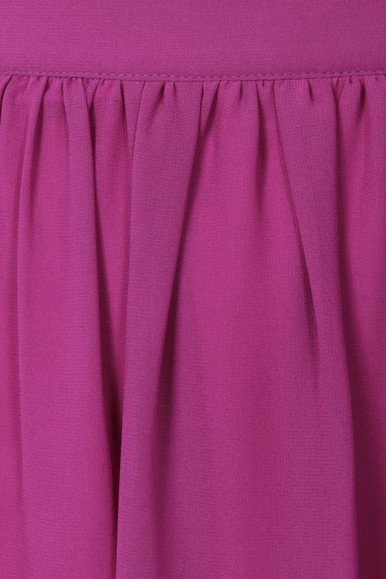 Cute Purple Skirt - Maxi Skirt - High-Waisted Skirt - $39.00