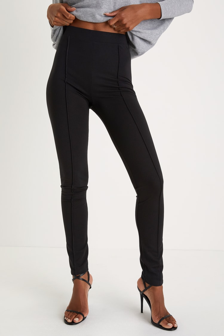 Rock Music Black High-Waisted Leggings