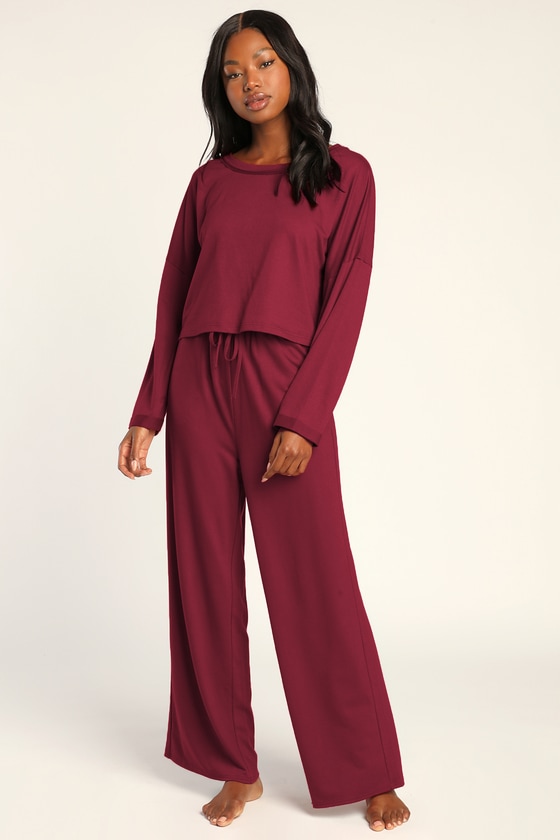 Refined Relaxation Red Backless Pullover Sweatshirt 5