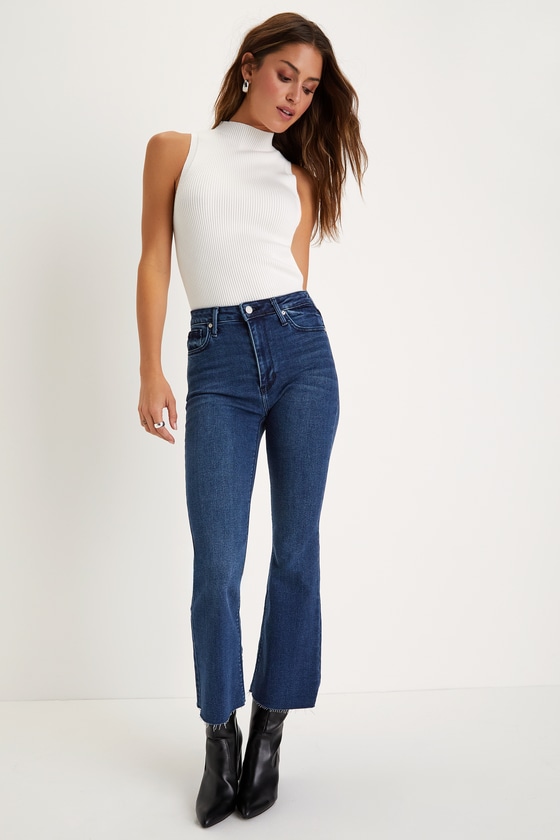 NaaNaa high waisted skinny jeans in dark blue | ASOS