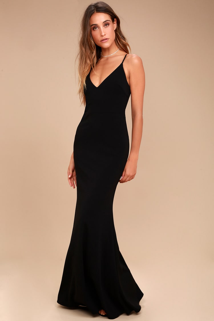 Sexy Black Maxi Dress - Mermaid Maxi Dress - Bodycon Maxi - Lulus
