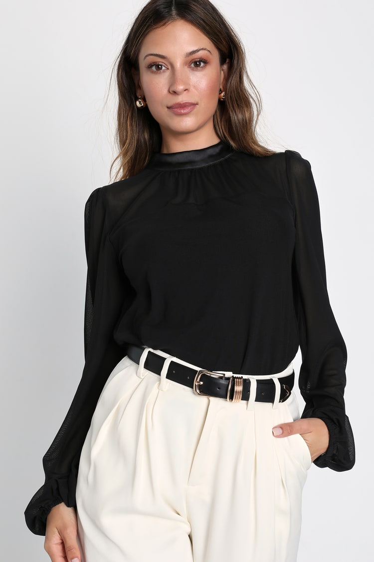 black bubble hem t shirt