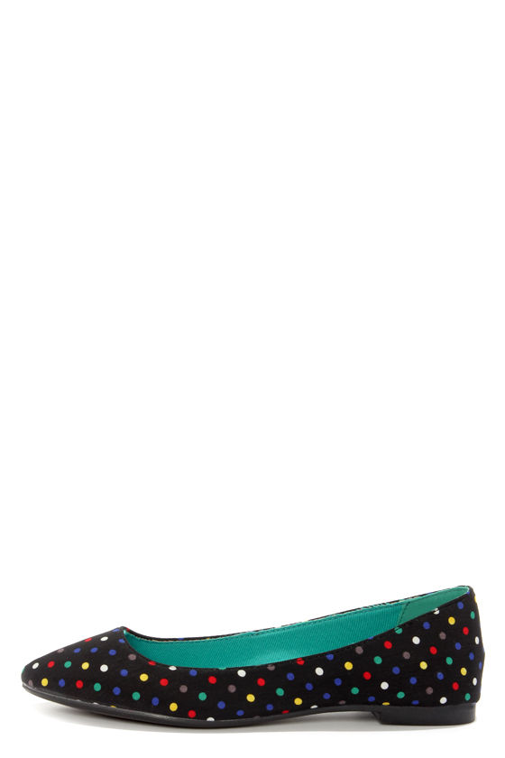 polka dot ballet flats
