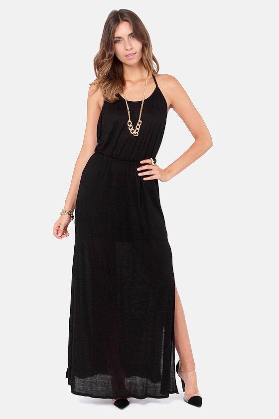 Sexy Black Dress - Backless Dress - Maxi Dress - $40.00 - Lulus