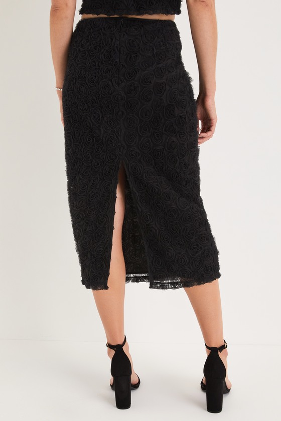 Last Rodeo High Low Tiered Tulle Skirt - Black main image 1