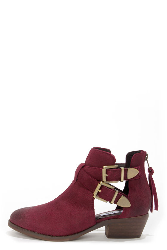 steve madden burgundy boots