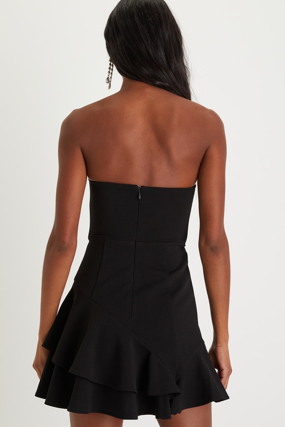 Black Mini Dress Sexy Black Dress Strapless Mini Dress Lulus