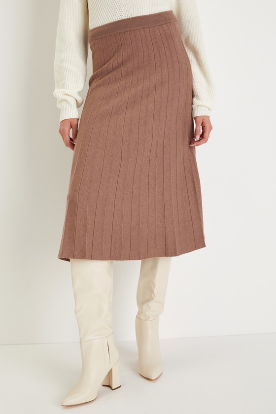 SAMPLE-Heather Skirt - Tan