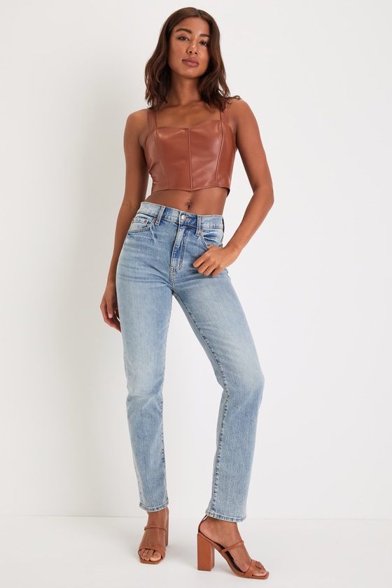 Daze Denim Smarty Pants - Light Wash Jeans - High-Rise Jeans - Lulus